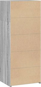 vidaXL Ντουλάπι Γκρι Sonoma 50x41x124 εκ. από Επεξεργασμένο Ξύλο
