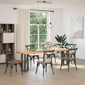 vidaXL Πόδια Κονσόλας σε Σχήμα Τ, 2 τεμ. Μαύρο 38x25x(72-73) εκ. Ατσάλι