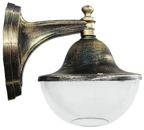 Heronia Φωτιστικό Τοίχου Απλίκα LP-910AN Μαύρο-Χρυσή Πατίνα 07-1111