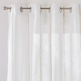 Διαφανής κουρτίνα με ρίγες και κρίκους, NYONG