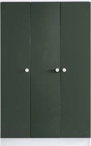 Stewehome Τρίφυλλη Ντουλάπα Ρούχων Γκρι 120x53x192 cm