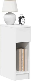 vidaXL Κομοδίνο με συρτάρι Λευκό 20x36x60 cm