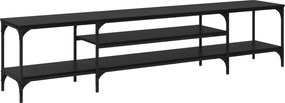 vidaXL Ντουλάπι TV Μαύρη Οξυά 201 x 35 x 45 εκ.