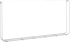 vidaXL Ράφι Καυσόξυλων 300x25x150 εκ. Γαλβανιζέ Ατσάλι