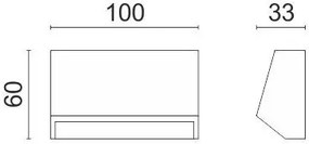 Απλίκα LED 592-Μήκος 10 εκ.