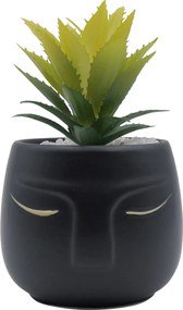 Τεχνητό Φυτό σε Μοντέρνο Κεραμικό Γλαστράκι 12x11x19cm