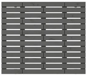 vidaXL Κεφαλάρι Τοίχου Γκρι 81x3x91,5 εκ. από Μασίφ Ξύλο Πεύκου