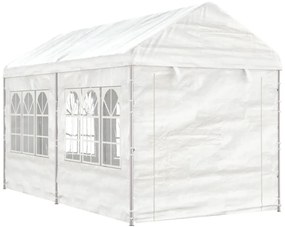 vidaXL Κιόσκι με Τέντα Λευκό 4,46 x 2,28 x 2,69 μ. από Πολυαιθυλένιο