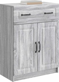 vidaXL Πλαϊνό γραφείο με συρτάρι Γκρι Sonoma 66 x 34,5 x 87 εκ.