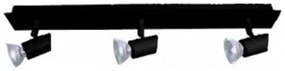 Φωτιστικό Οροφής-Σποτ 9078-3 32x7cm 3xGU10 Black Inlight Metal