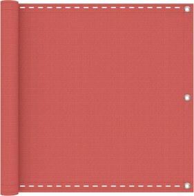 vidaXL Οθόνη Μπαλκονιού Τερακότα 120 x 800 cm HDPE και Αλουμίνιο