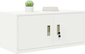 vidaXL Ντουλάπι αποθήκευσης Λευκός 90 x 40 x 40 εκ Ατσάλι