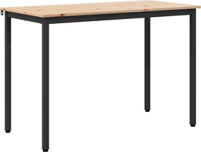 vidaXL Τραπεζαρία Φυσικό 110 x 55 x 75 cm Στερεά ξυλεία πεύκου