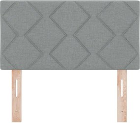 vidaXL Κεφαλάρι Ανοιχτό γκρι 80 cm ύφασμα