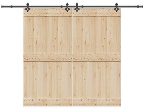 Μηχανισμός Συρόμενης Μεσόπορτας Μαύρος 305 εκ. Ατσάλινος