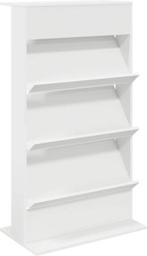 vidaXL Ράφι Περιοδικών Λευκό 70 x 41 x 126 εκ. Επεξεργασμένο Ξύλο
