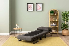 Πολυθρόνα-Κρεβάτι Σκούρο Γκρι SENTO SINGLE 75x50x75