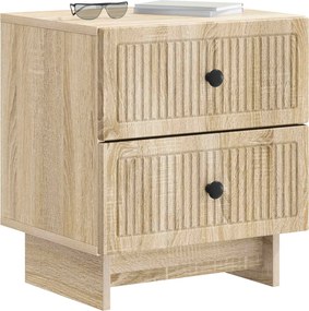 vidaXL Κομοδίνο 2 τμχ. Sonoma Δρυς 43 x 34,5 x 47,5 εκ