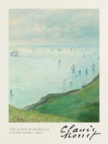 Αναπαραγωγή The Cliffs at Pourville (1882), Claude Monet