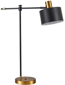 Φωτιστικό Επιτραπέζιο Adept 77-8341 43x16x56cm 1xE27 60W Black-Gold Homelighting Μέταλλο