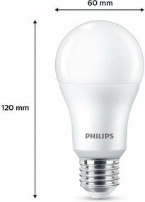 Λάμπα LED Philips A67 Λευκό E 100 W E27 3 Μονάδες (4000 K)
