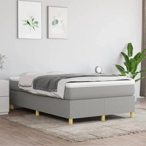 ΚΡΕΒΑΤΙ BOXSPRING ΜΕ ΣΤΡΩΜΑ ΑΝΟΙΧΤΟ ΓΚΡΙ 120X200 ΕΚ. ΥΦΑΣΜΑΤΙΝΟ 3144506