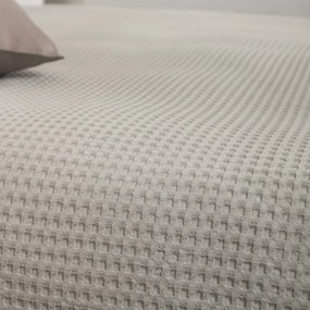 Κουβέρτα Πικέ Μονή (170x240) Naf-Naf Waffle Silver Grey