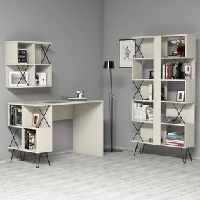 Study Desk &amp; Bookshelf Extra 2 - Cream Cream
Black