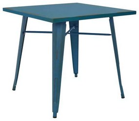 Τραπέζι HM0608.88 Μπλε 80x80x76cm Μέταλλο