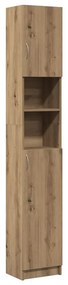 VidaXL Ντουλάπι Μπάνιου Χειροποίητο Δρυς 32x25,5x190 εκ. από Τεχνητό Ξύλο