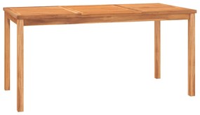 vidaXL Σετ Τραπεζαρίας Κήπου 7 Τεμαχίων από Μασίφ Ξύλο Teak