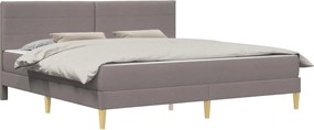 vidaXL Σκελετός Κρεβατιού Taupe 200 x 200 cm Πολυεστέρας