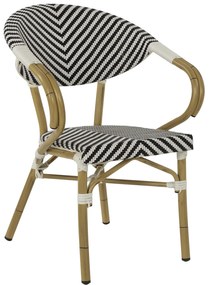 Intrahome ΠΟΛΥΘΡΟΝΑ LILONGWEKUCASABLANCALCASABLANCA_LUMPURERLEY LOOK .01 ΜΑΥΡΟ-ΛΕΥΚΟ 57x55x82 εκ. intraho-1726216