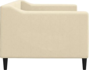 vidaXL Καναπές Κρεβάτι Κρεμ 80 x 200 εκ. Υφασμάτινος