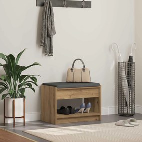vidaXL Παγκάκι Χαλωρίου Τεχνίτικη Δρυς 63 x 38 x 45 εκ