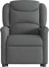vidaXL Πολυθρόνα Ηλεκ. Ανακλινόμενη Ανύψωση Σκ. Γκρι Υφασμάτινη
