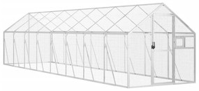 vidaXL Κλουβί Ασημένιο 1,79 x 8 x 1,85 μ. από Αλουμίνιο
