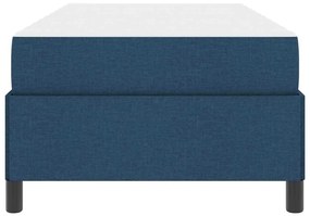 vidaXL Κρεβάτι με ελατήρια Μπλε και Μαύρο 90 x 200 cm