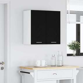 vidaXL Κρεμαστό ντουλάπι Lyon Μαύρη Οξυά 60 x 31 x 60 εκ.