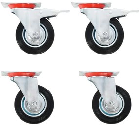 vidaXL Ρόδες Περιστρεφόμενες 4 τεμ. 100 χιλ.