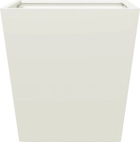 vidaXL Ζαρντινιέρα Λευκή 40 x 40 x 40 εκ. από Ατσάλι