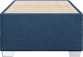 vidaXL Σκελετός Κρεβατιού Χωρίς Στρώμα Μπλε 100x200 εκ. Υφασμάτινο