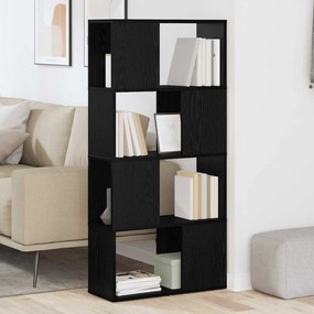 vidaXL Κέντρο ψυχαγωγίας Μαύρο 60 x 24 x 124 εκ Επεξεργασμένο ξύλο