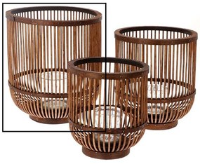 Φανάρι 012.862233134 29x31cm Brown Wood
