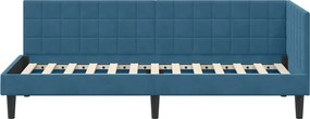 vidaXL Κρεβάτι Γωνίας Μπλε 80 x 200 cm Βελούδο