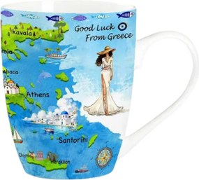 Σετ κεραμική κούπα Souvenir - 12pcs - Greece - 224165