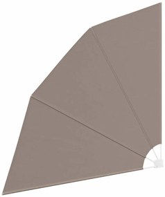 vidaXL Αδιάφανο σκίαστρο μπαλκονιού Taupe 210 x 210 cm ύφασμα