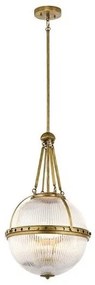 Κρεμαστό Φωτιστικό Οροφής 3xE14 Aster Elstead Lighting-KL-ASTER-P-NBR-Ορείχαλκος KL-ASTER-P-NBR