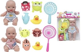 Κούκλα μωρό με σετ παιχνιδιών μπάνιου - 0812-2708 - 917415