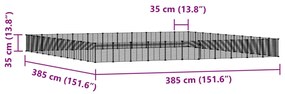 vidaXL Κλουβί Κατοικίδιων με 44 Πάνελ + Πόρτα Μαύρο 35 x 35εκ Ατσάλινο